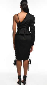 Thumbnail for SUNRAY Alora Black one sleeved Lined Jacket